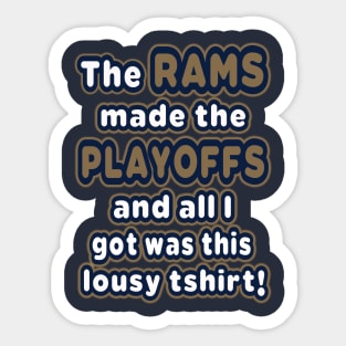 The Rams made the playoffs! Sticker